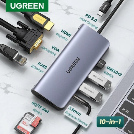Adaptador HUB 10 en 1 Ugreen USB C
