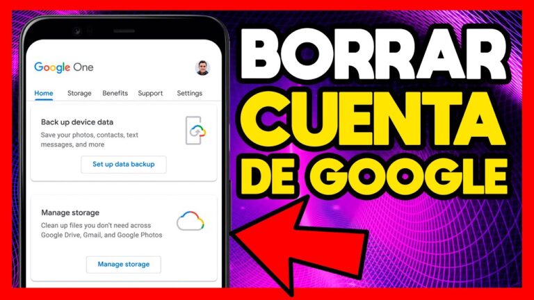 Eliminar cuenta de Gmail