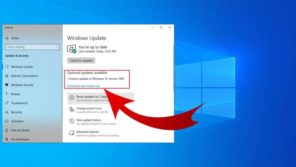 Procedimiento de restauración del sistema en Windows 10