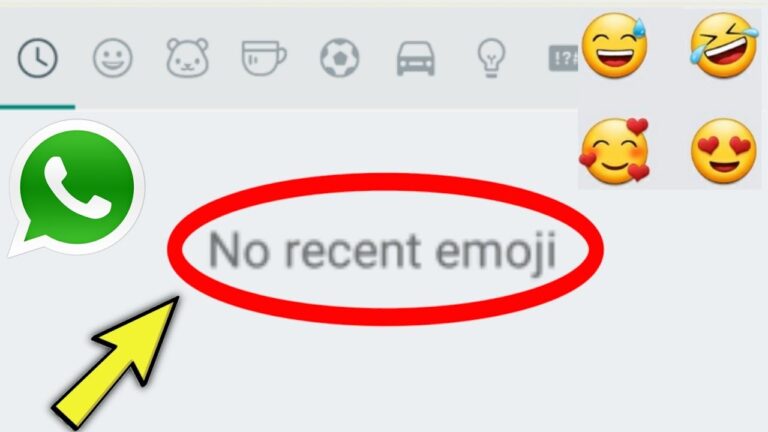 Borrar historial de Emojis y Stickers en WhatsApp