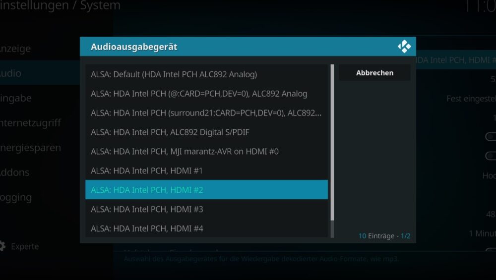 Kodi con el Addon de Mantenimiento Open Wizard