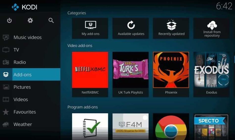 Addon Stirr en Kodi