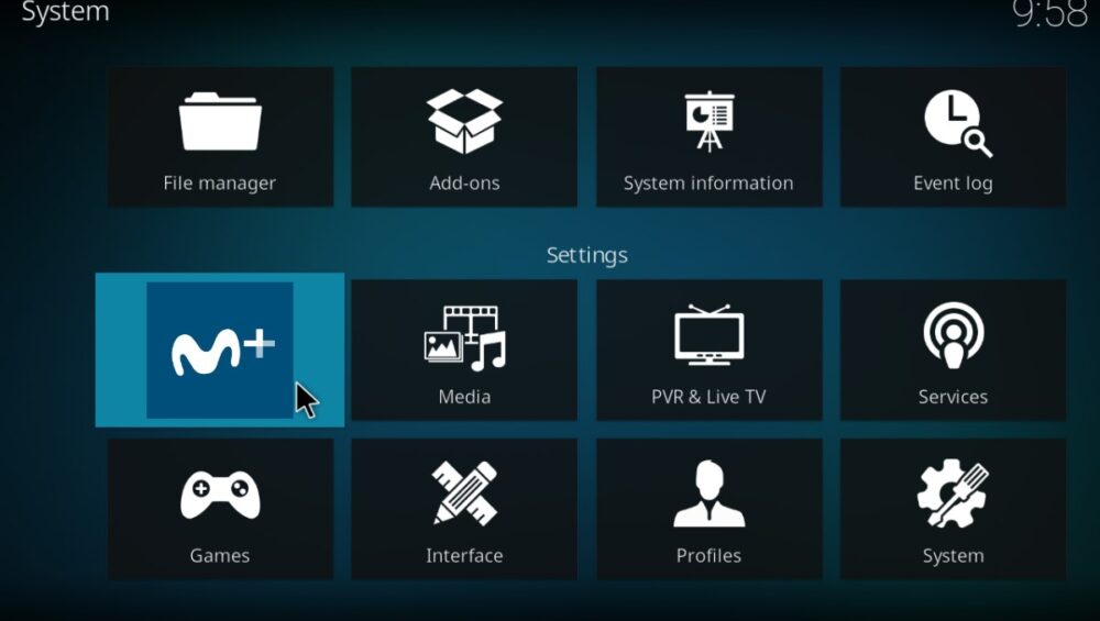 Movistar Plus+ en Kodi - Logo