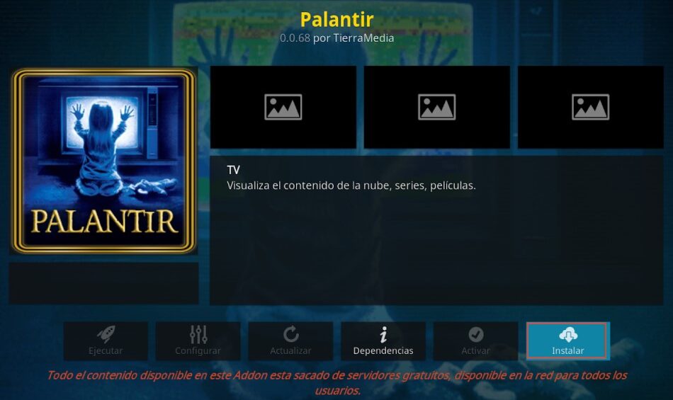 Alternativa a palantir 2 Addon Alfa en Kodi