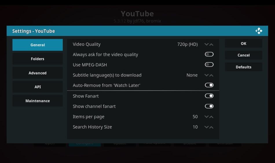 Imagen representativa del mantenimiento en Kodi