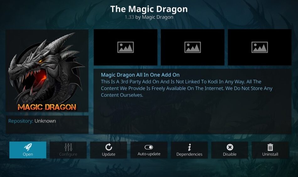 Magic Dragon Addon de Kodi