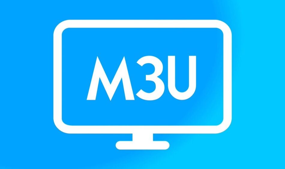Interfaz de editor de listas m3u con canales