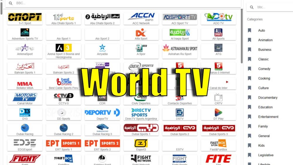 Explora World TV Mobile: Más de 3,000 Canales de TV de Todo el Mundo en un Clic