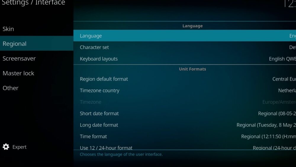 Guía para Cambiar el Idioma en Kodi