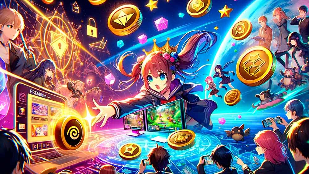Logotipo de Crunchyroll y capturas de pantalla de juegos gratuitos