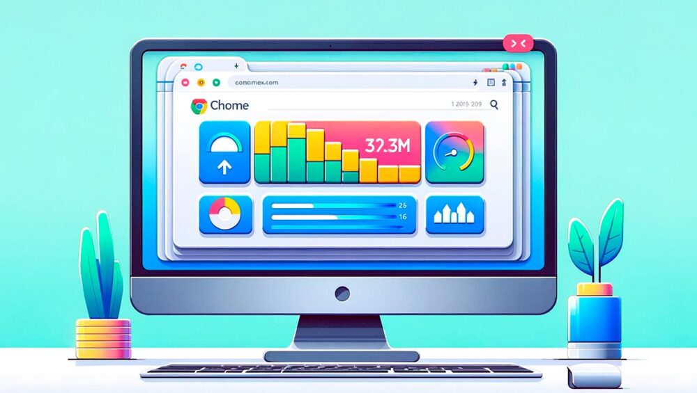 Una imagen que muestra el logotipo de Google Chrome junto con la nueva característica que maximiza la productividad.