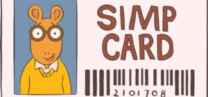 Significado del termino Simp con caricatura.