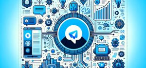 Interfaz de Telegram Business mostrando chat, bot y automatización