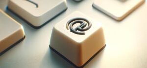 Teclado con arroba destacada para Linux