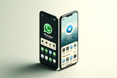 Comparativa Visual: WhatsApp Plus y Telegram Premium.